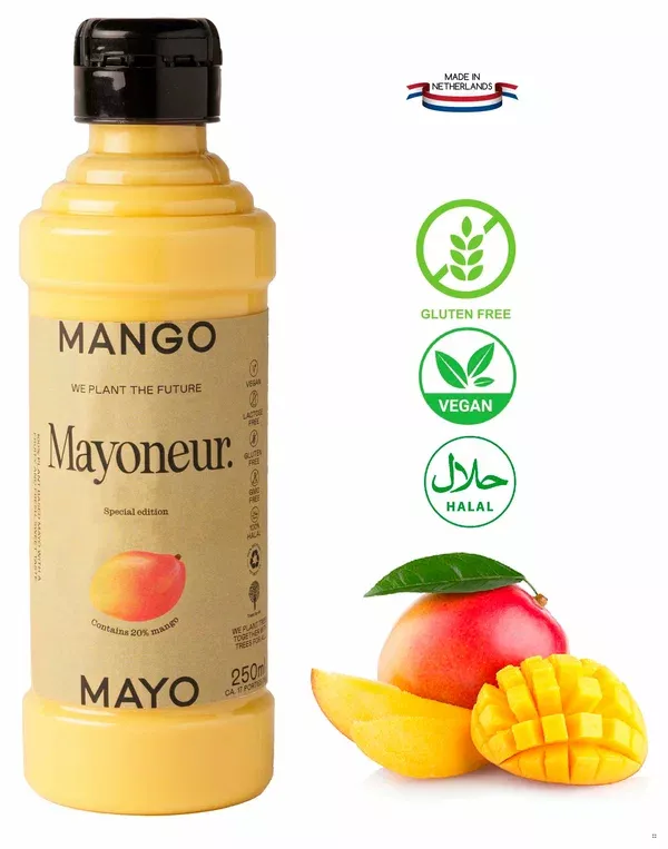Соус MAYONEUR с манго Нидерланды 250 мл (веган, без глютена, 100% Халяль